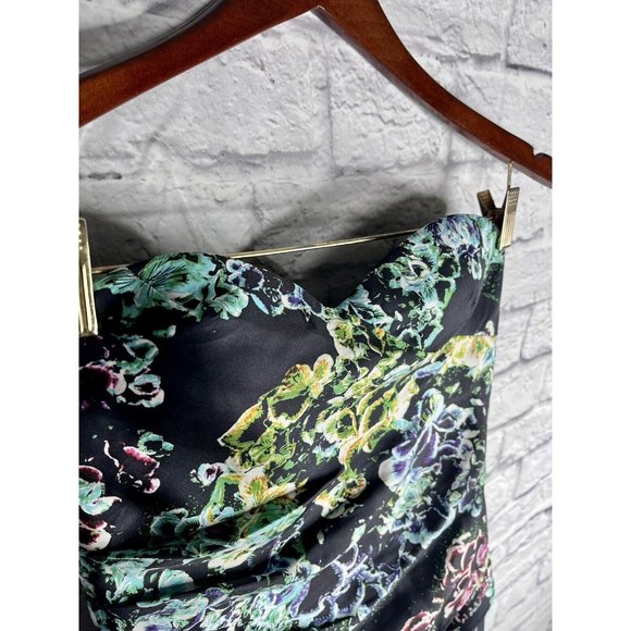 TWELFTH STREET CYNTHIA VINCENT Women's Silk Floral Strapless Tiered Dress NWT 6 - Picture 3 of 6